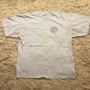 Brixton White Short Sleeve Tee Classic Crew Neck Size XL